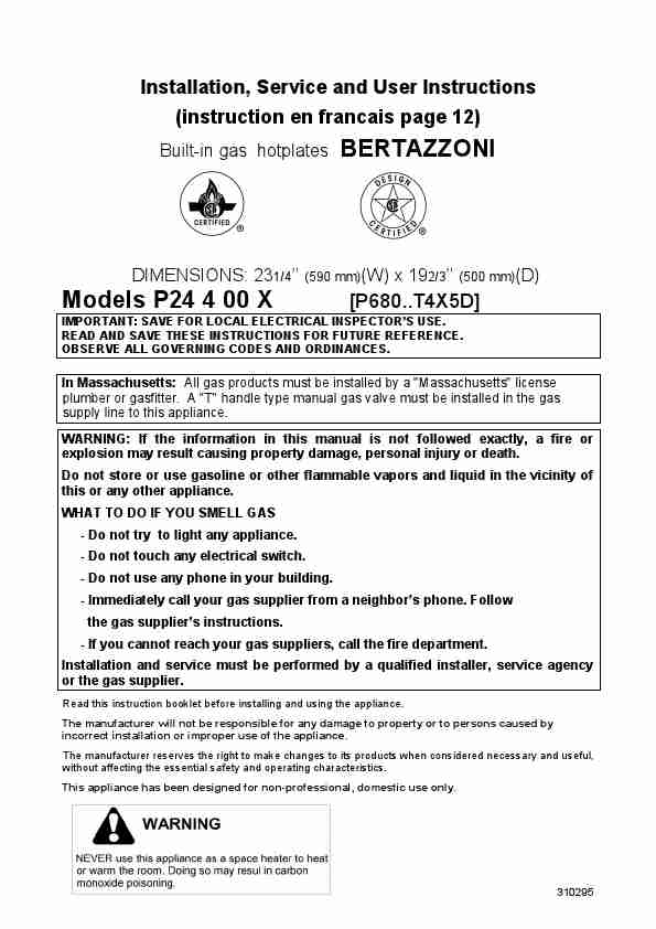 Bertazzoni Cooktop P24400X-page_pdf